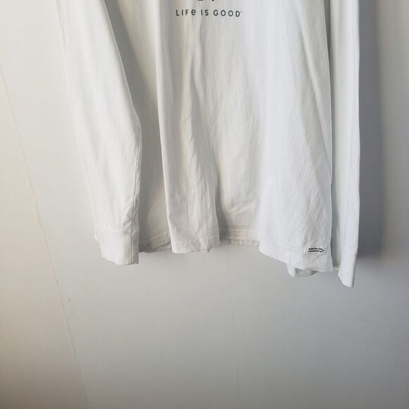 life is good men's powder to the people long sleeve tee size XXL - Picture 4 of 8
